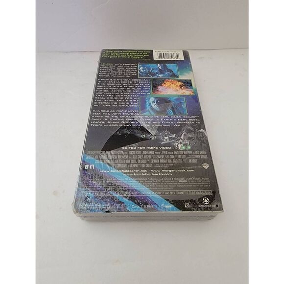 Vintage Warner Bros 2000 Battlefield Earth Special Edition VHS Sealed NWOT - Picture 3 of 4
